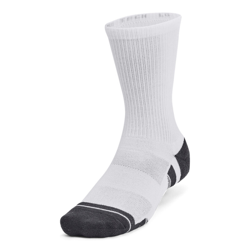 UA Performance Tech 3pk Crew-WHT WHT-100