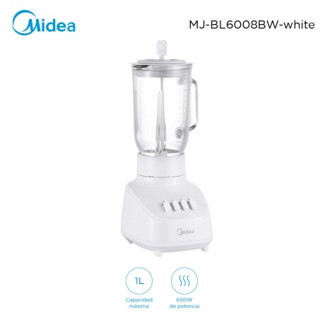 LICUADORA MIDEA 600W MJ-BL6008BWW VIDRIO 1L