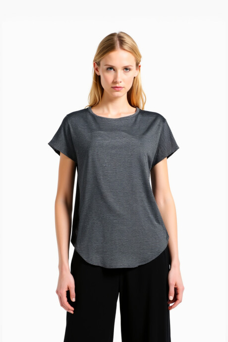 Remera Murrav Gris Melange Oscuro