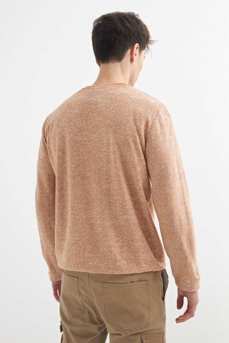 Sweater cuello redondo BEIGE