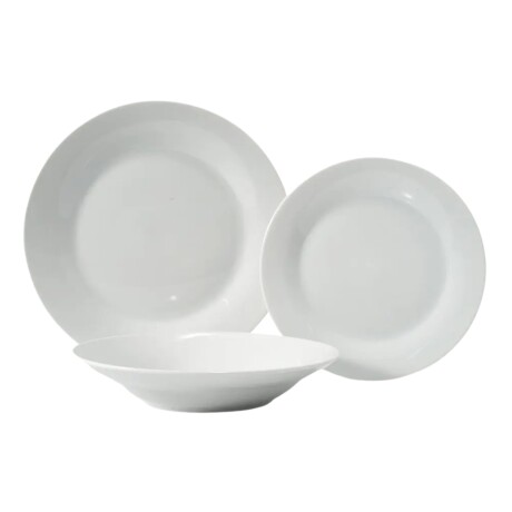 Juego De Vajilla Selecta en Cerámica 12 pzas Blanca Juego De Vajilla Selecta en Cerámica 12 pzas Blanca