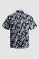 Camisa Resort Floral Navy Blazer