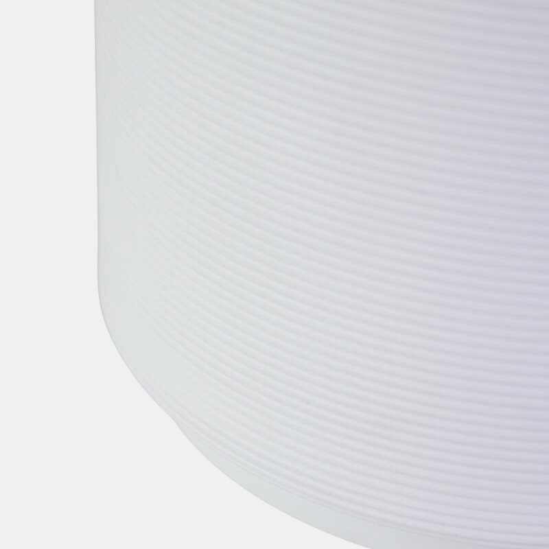 BASURERO PLAST BLANCO/BAMBU 20X26CM Unica