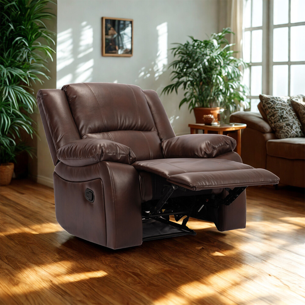 Poltrona Reclinable - 1 Cuerpo - Texas Marron