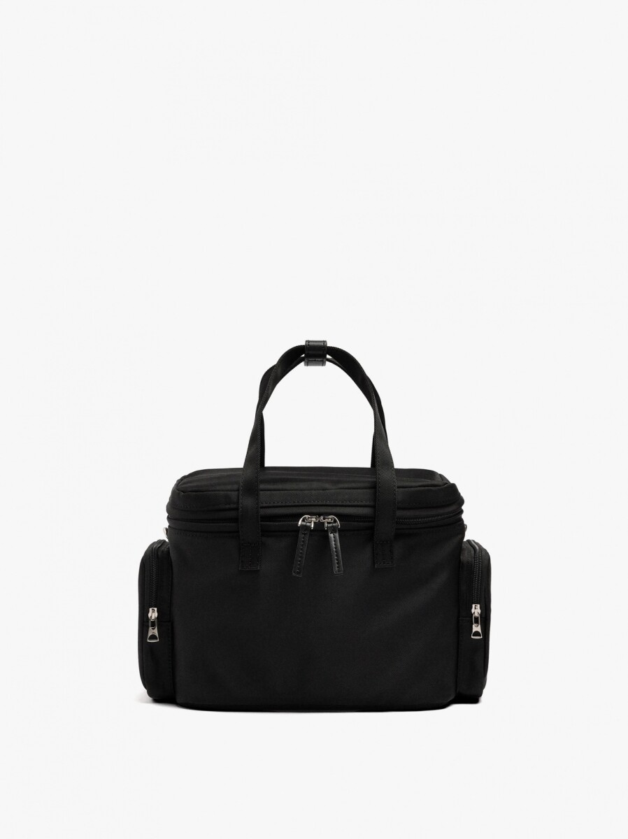 Bolsa Porta-Alimentos Lisa De Nylon - negro 
