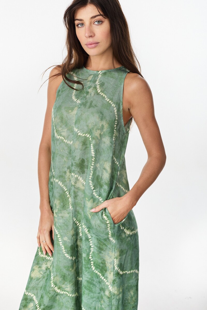 Vestido Duck - Estampa Verde 