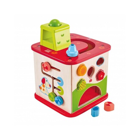 Cubo de actividades en madera Hape - Pepe & Friends Cubo de actividades en madera Hape - Pepe & Friends
