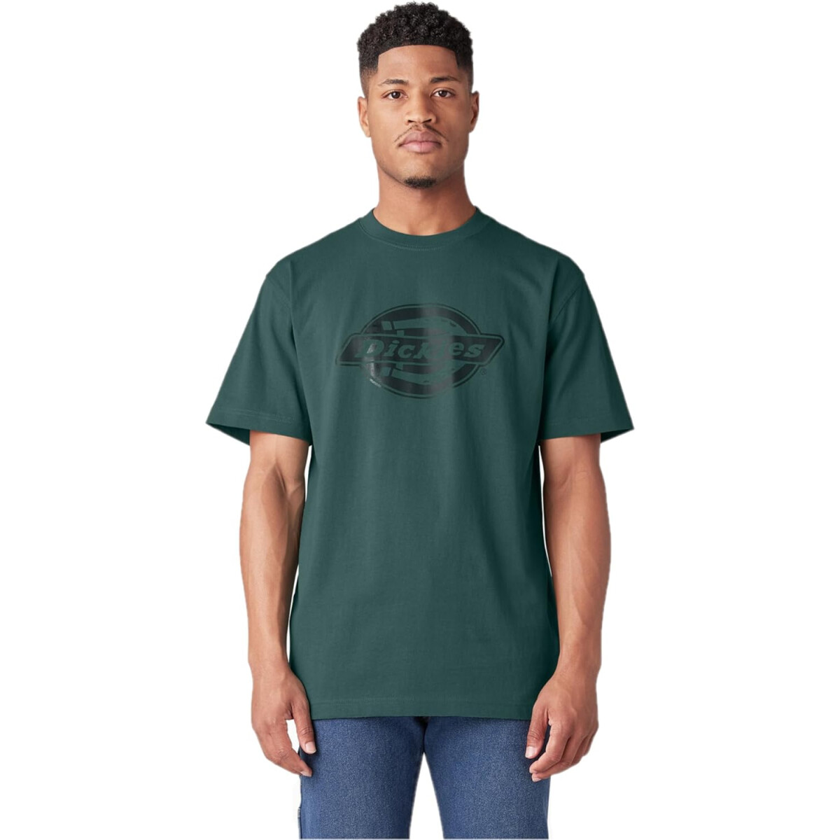 Remera Dickies Single Color Logo Chest - Verde 