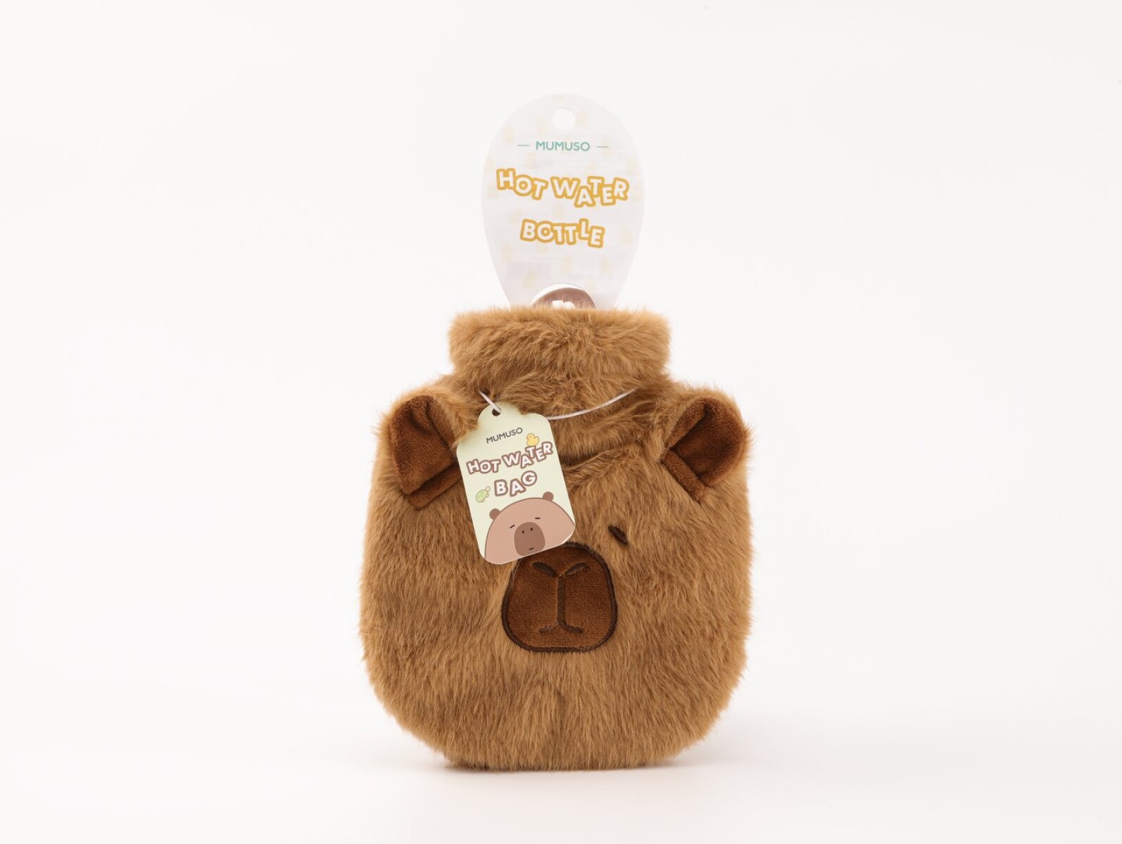 BOLSA DE AGUA CALIENTE CON DISEÑO DE CAPIBARA (350 ML / MARRÓN) 