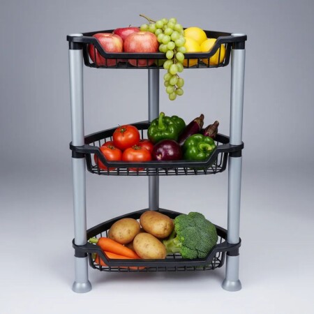 FRUTERO ORGANIZADOR TRIANGULAR 3 PISOS FRUTERO ORGANIZADOR TRIANGULAR 3 PISOS