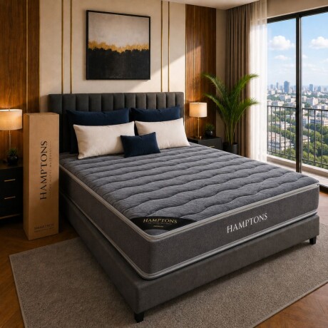 Colchon de resortes Queen Hamptons Silver Colchon de resortes Queen Hamptons Silver