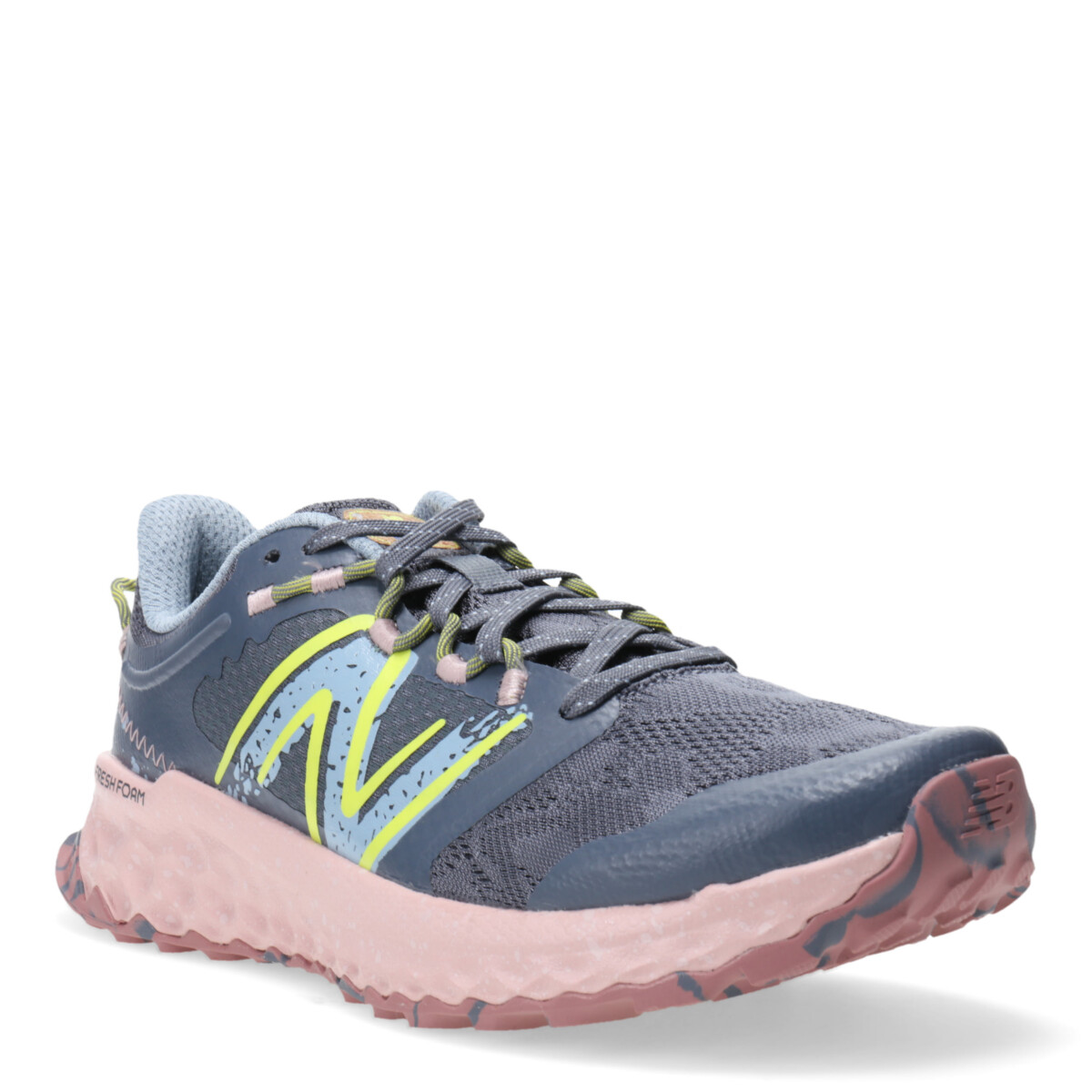 Trail Running Wns New Balance - Gris Oscuro/Rosa/Celeste 
