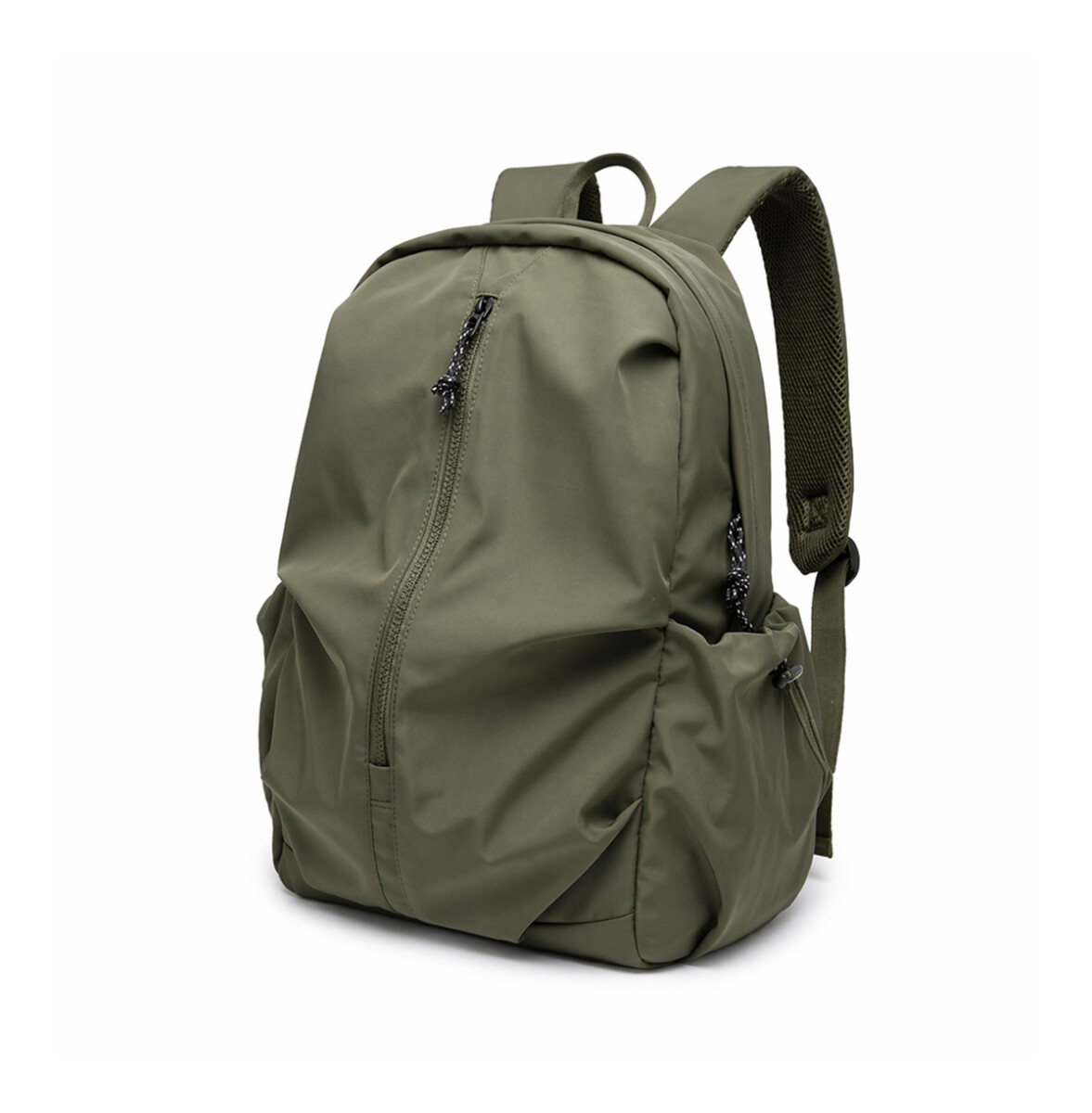 Mochila con bolsillo exterior para viaje - Verde 