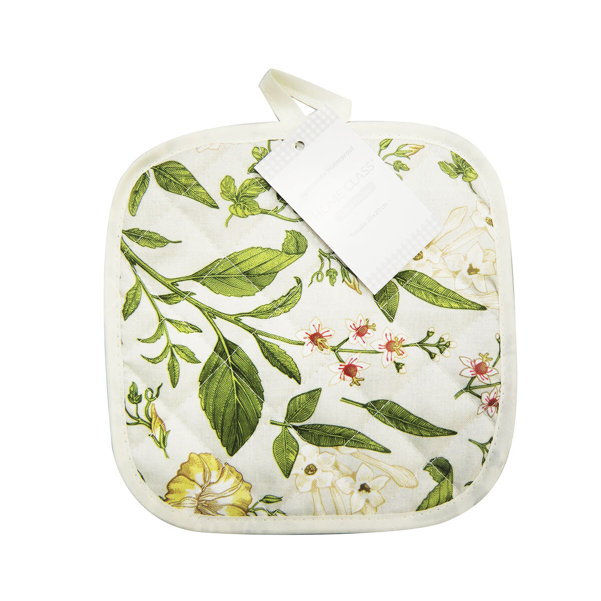 Agarradera Impermeable Home Class 20 cm x 20 cm - 3523 FLOR BEIGE 