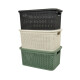 Set x3 Caja simil ratán 7,5lts CHOCOLATE