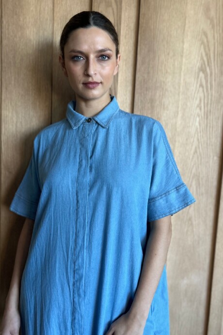 Túnica Costa Denim Celeste