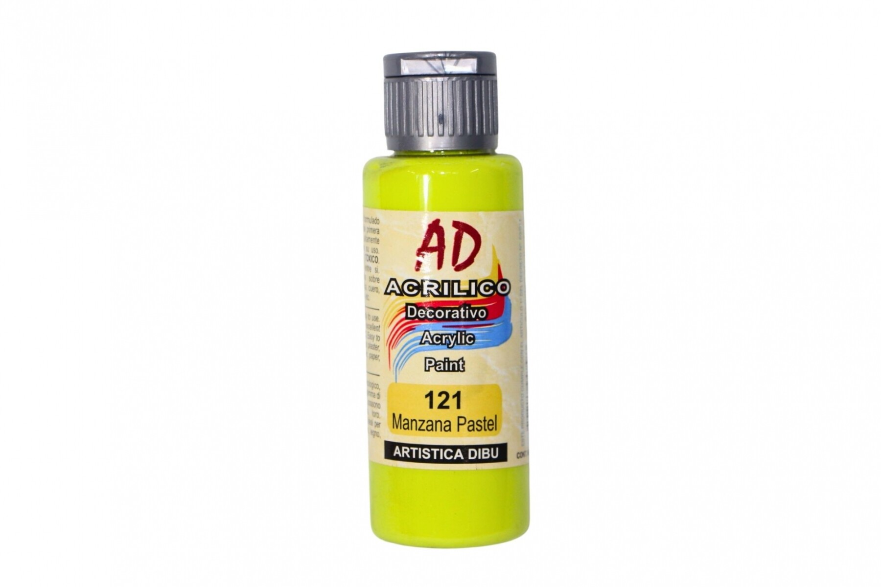 PINTURA ACRILICA ARTISTICA DIBU 60 ML. DIFERENTES COLORES - COLOR MANZANA PASTEL 121 