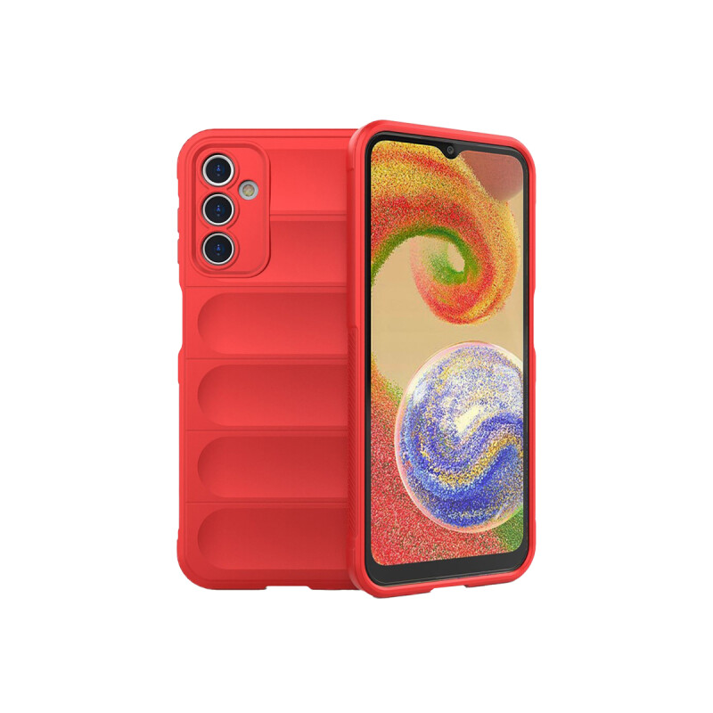 Protector Samsung Galaxy A14 4G/5G engomado con textura color rojo Protector Samsung Galaxy A14 4g/5g Engomado Con Textura Color Rojo