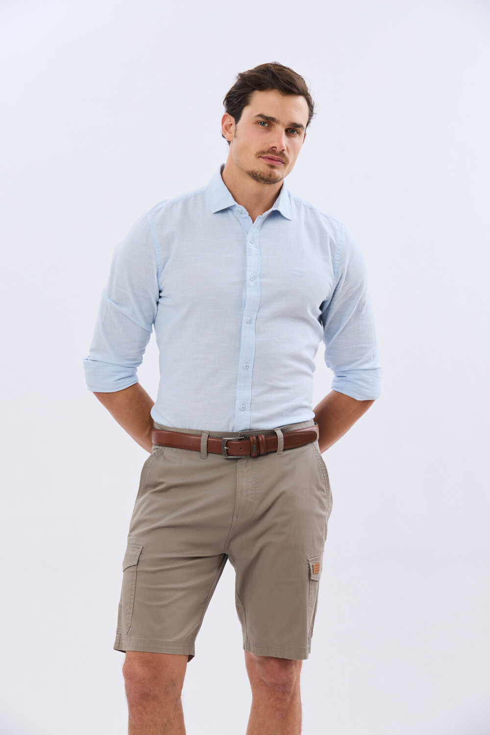 BERMUDA CARGO CON ELASTANO Khaki