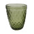 Vaso Vidrio con Relieve 260 ml VERDE