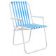 Silla De Playa Plegable Tubo De Hierro Azul