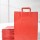 Pack x 100 - bolsa lisa 30x12x41 cm. ROJO