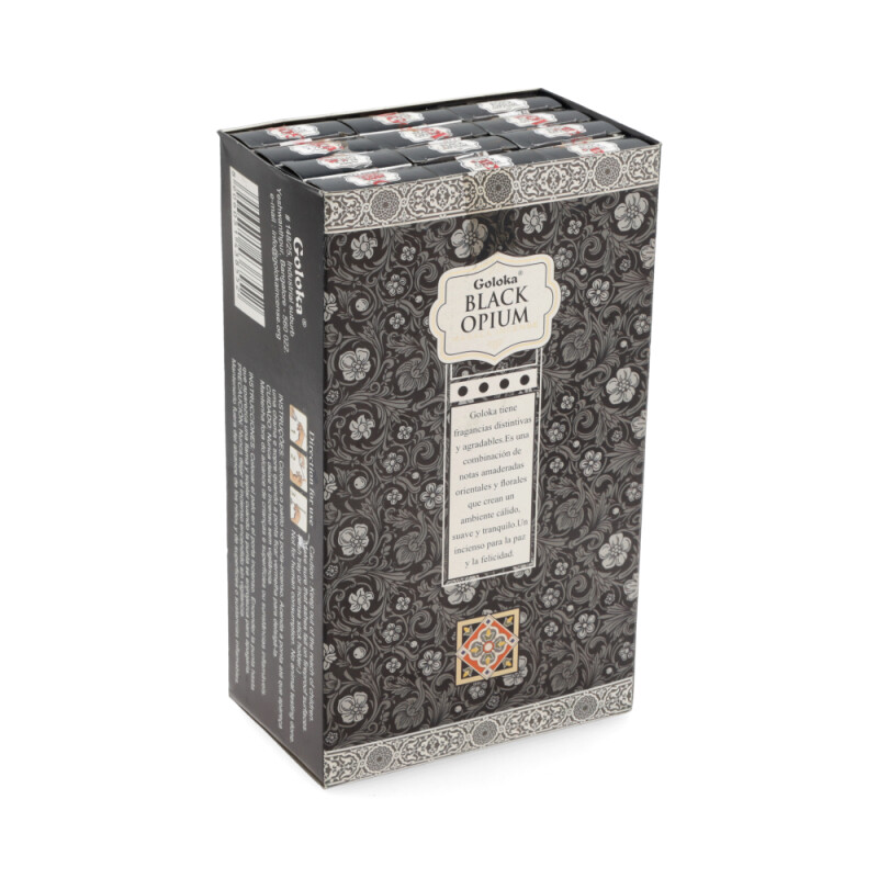 VARITAS GOLOKA CAJA DE MASALA 15GR X12 Opium Negro