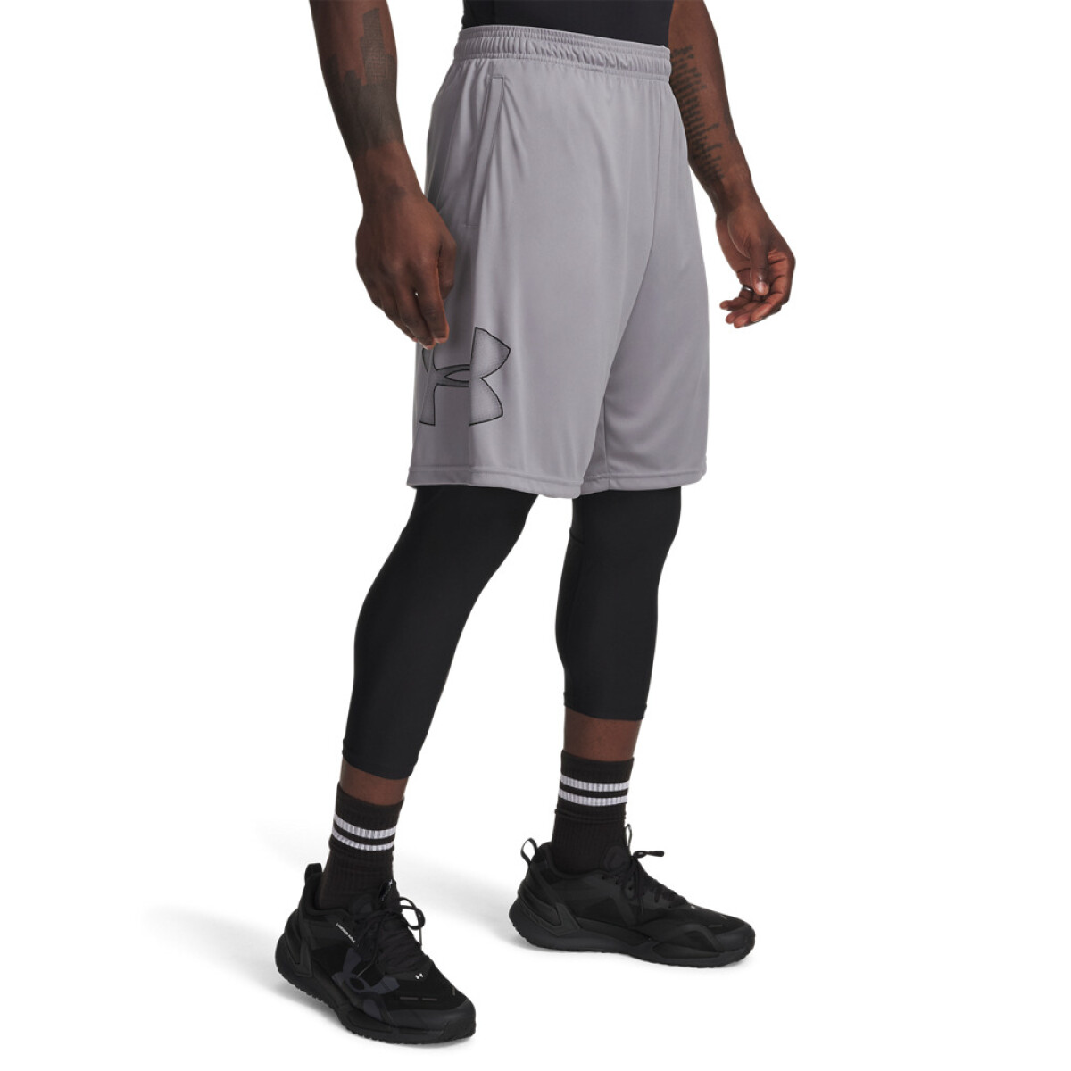 UA TECH GRAPHIC SHORT-RED - GRY-035 