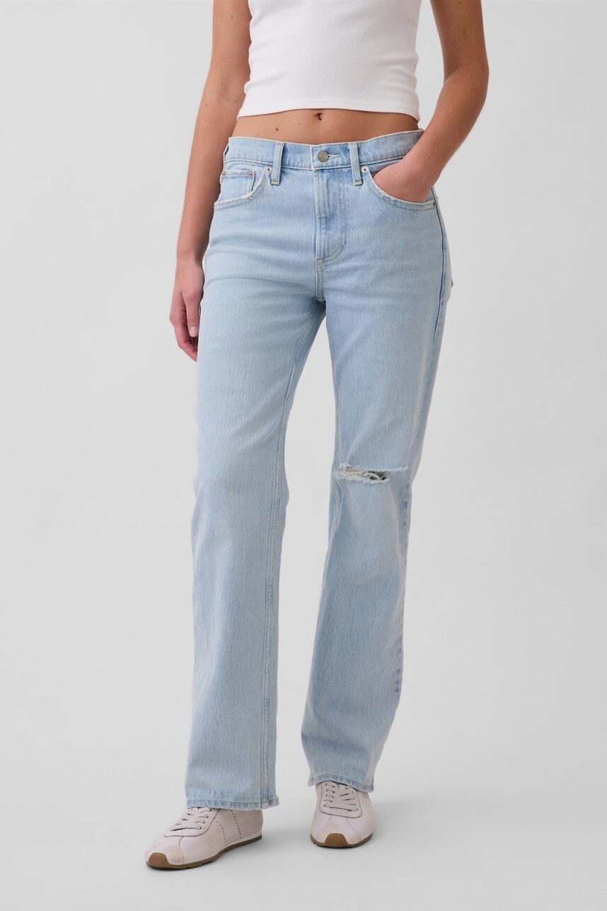 Jean Relaxed Straight Mujer Light