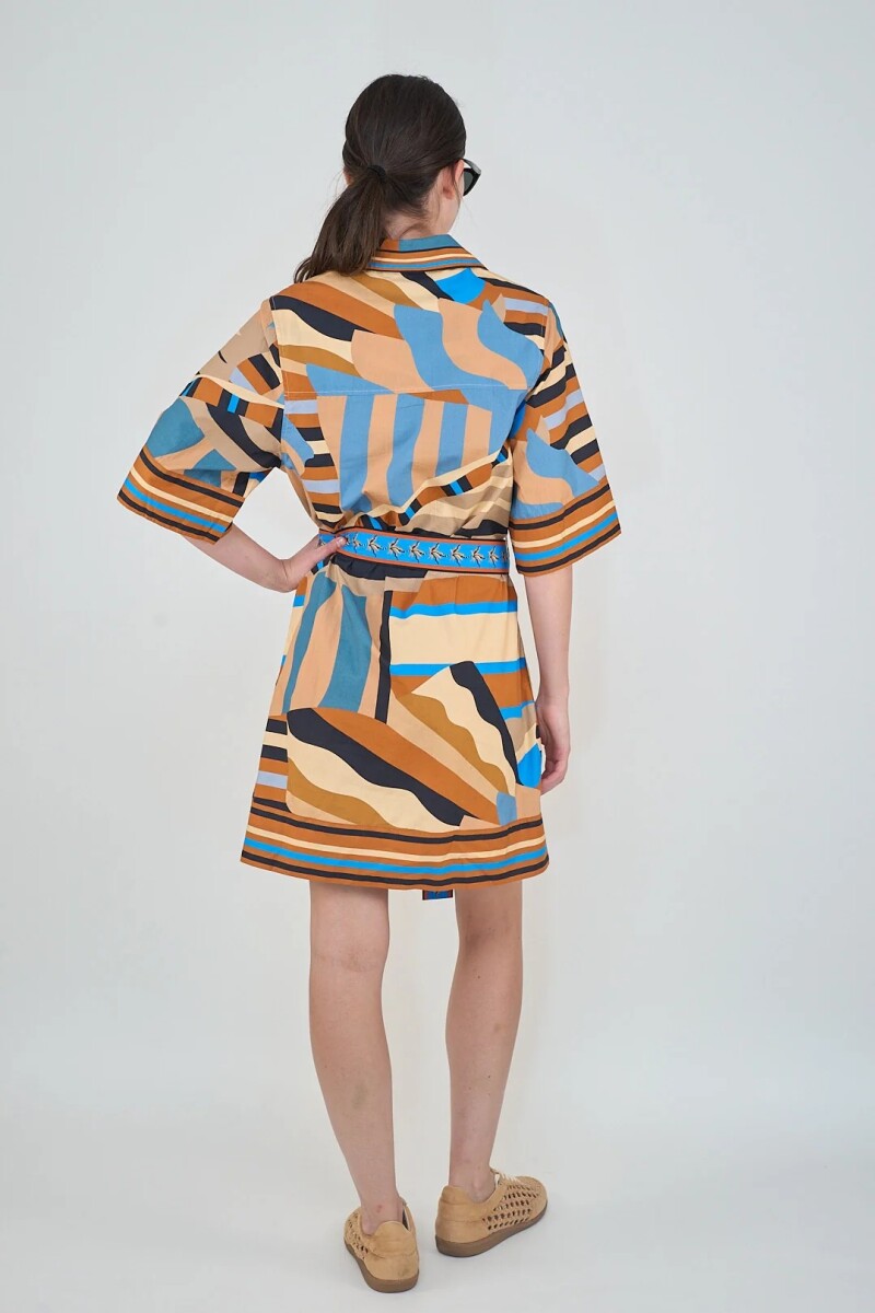 VESTIDO STRIPES Naranja