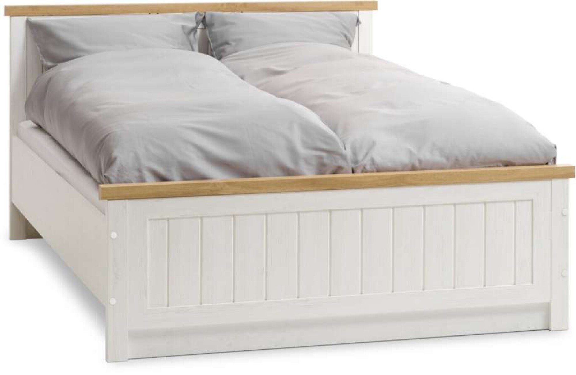 Estructura Cama Markskel 140X200 - Roble/Blanco 