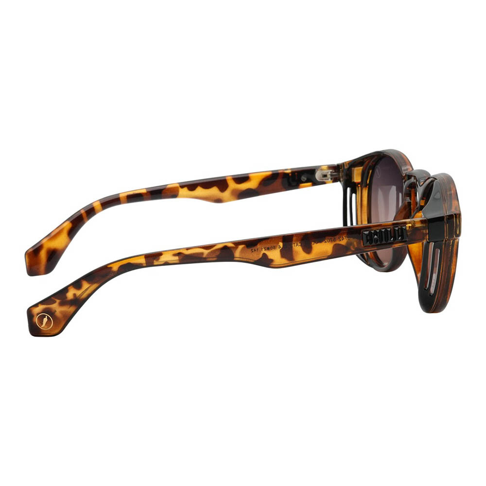 Lentes de sol De Tr90 Redondo Flap Gradiente Marón/Marrón