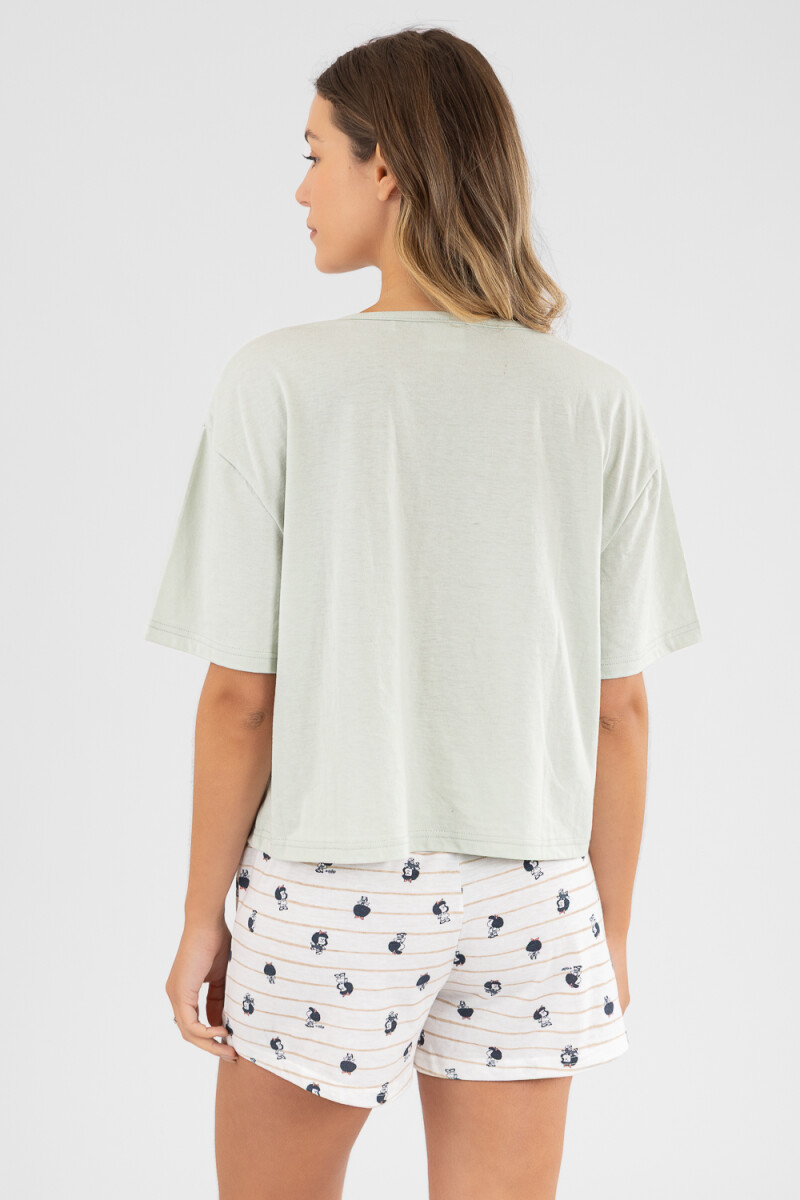 Pijama mafalda Gris melange