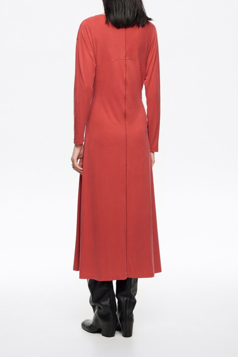 VESTIDO CUPRO Rojo