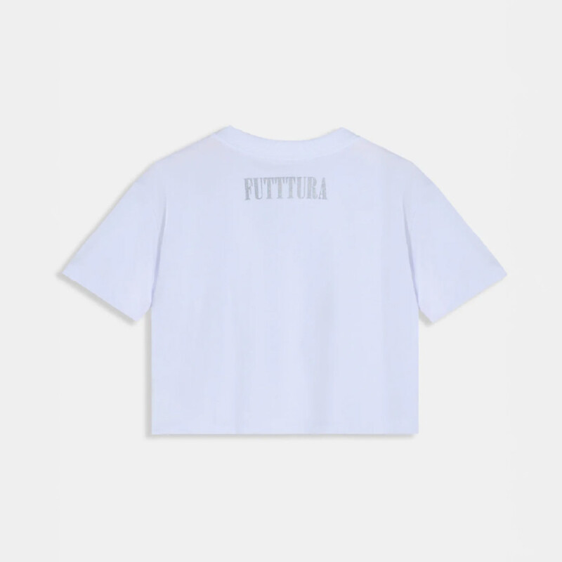 W LIVE CROP SS TINI FUTTTURA-WHT WHT-100
