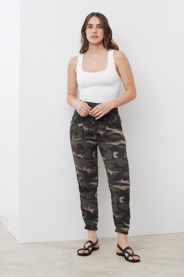 Pantalon Jogger VERDE/MULTI