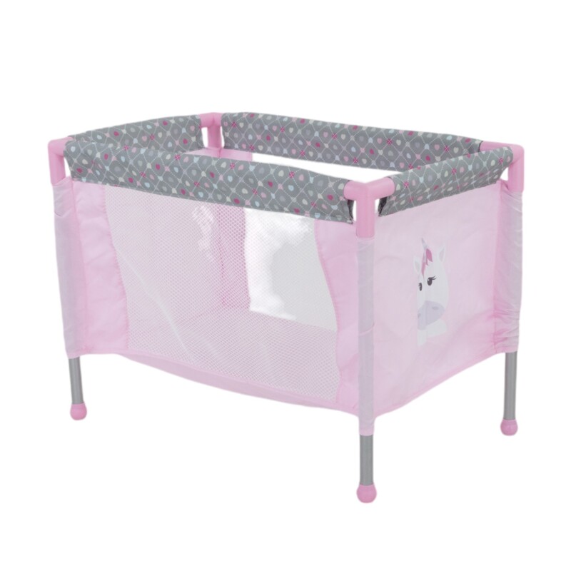 Coche de Muñeca set 4 piezas Rosa - UNICORNIO Coche de Muñeca set 4 piezas Rosa - UNICORNIO