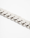 Pulseras Flexibles Metal Pulsera Flexible Cadena Pesada Metal - Plateado Plata Cepillada Mate