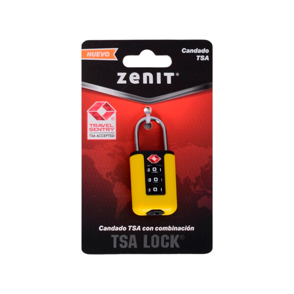 CANDADO TSA AMARILLO CANDADO TSA AMARILLO