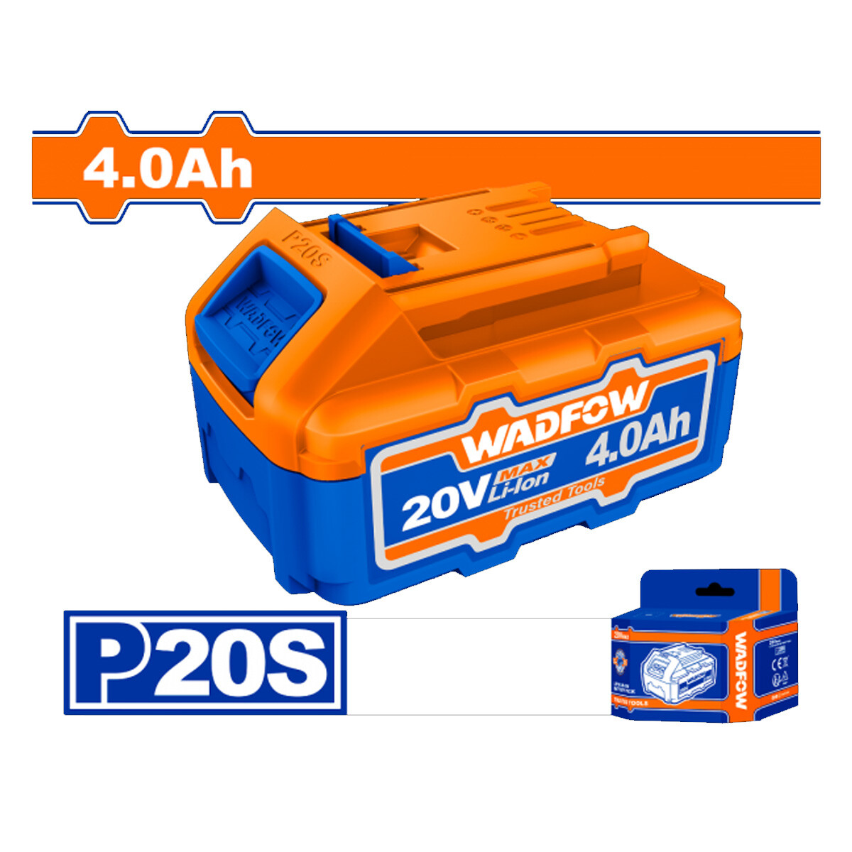 BATERIA 20V 4AH WADFOW P20S WLBP540 