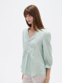 Blusa Qurel Verde Grisaceo