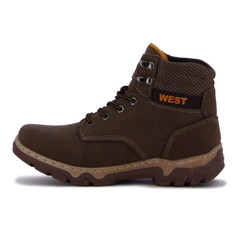 West Bota Gibraltar De Dama Acordonada - Marron Marron