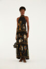 VESTIDO LARGO HALTER Negro
