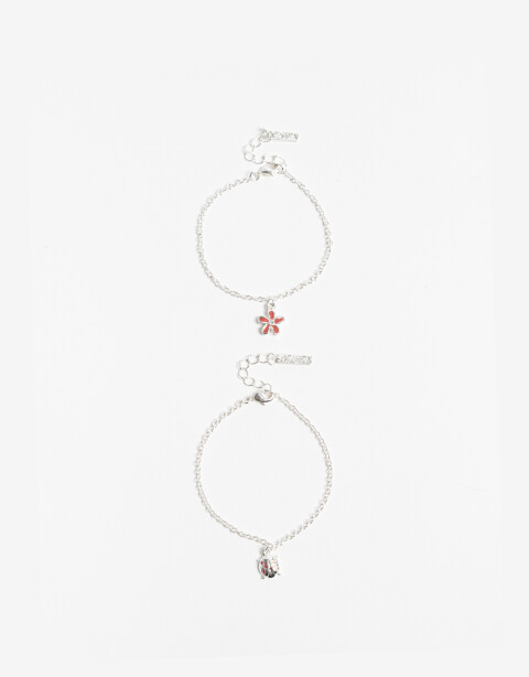 Pulseras Flexibles Sets Metal Sets De Pulseras - Plateado