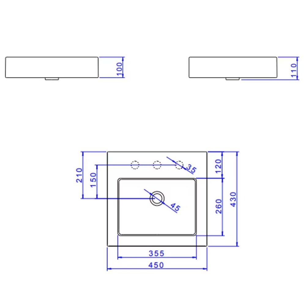 Bacha de apoyo cuadrada 45 cm c/mesa verde mate Deca Bacha De Apoyo Cuadrada 45 Cm C/mesa Verde Mate Deca