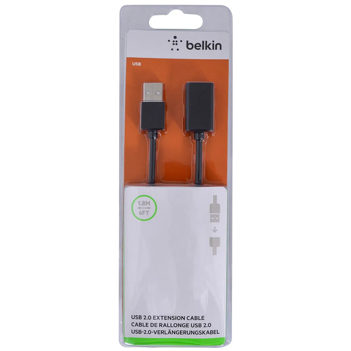 Belkin F3U153BY1.8 Cable Extension USB A/A 1.8M Gris - Belkin F3u153by1.8 Cable Extension Usb A/a 1.8m Gris 