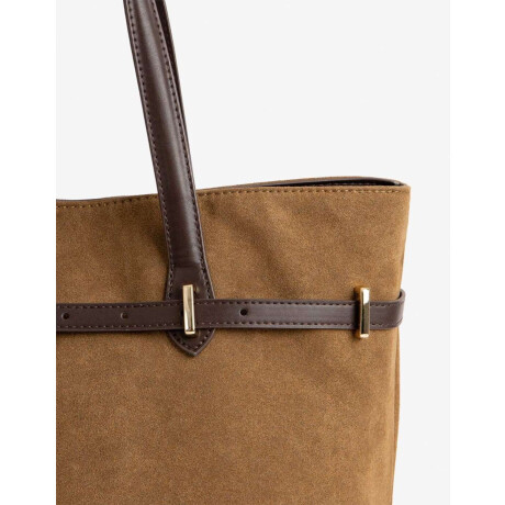 Cartera Shopper Marron camel