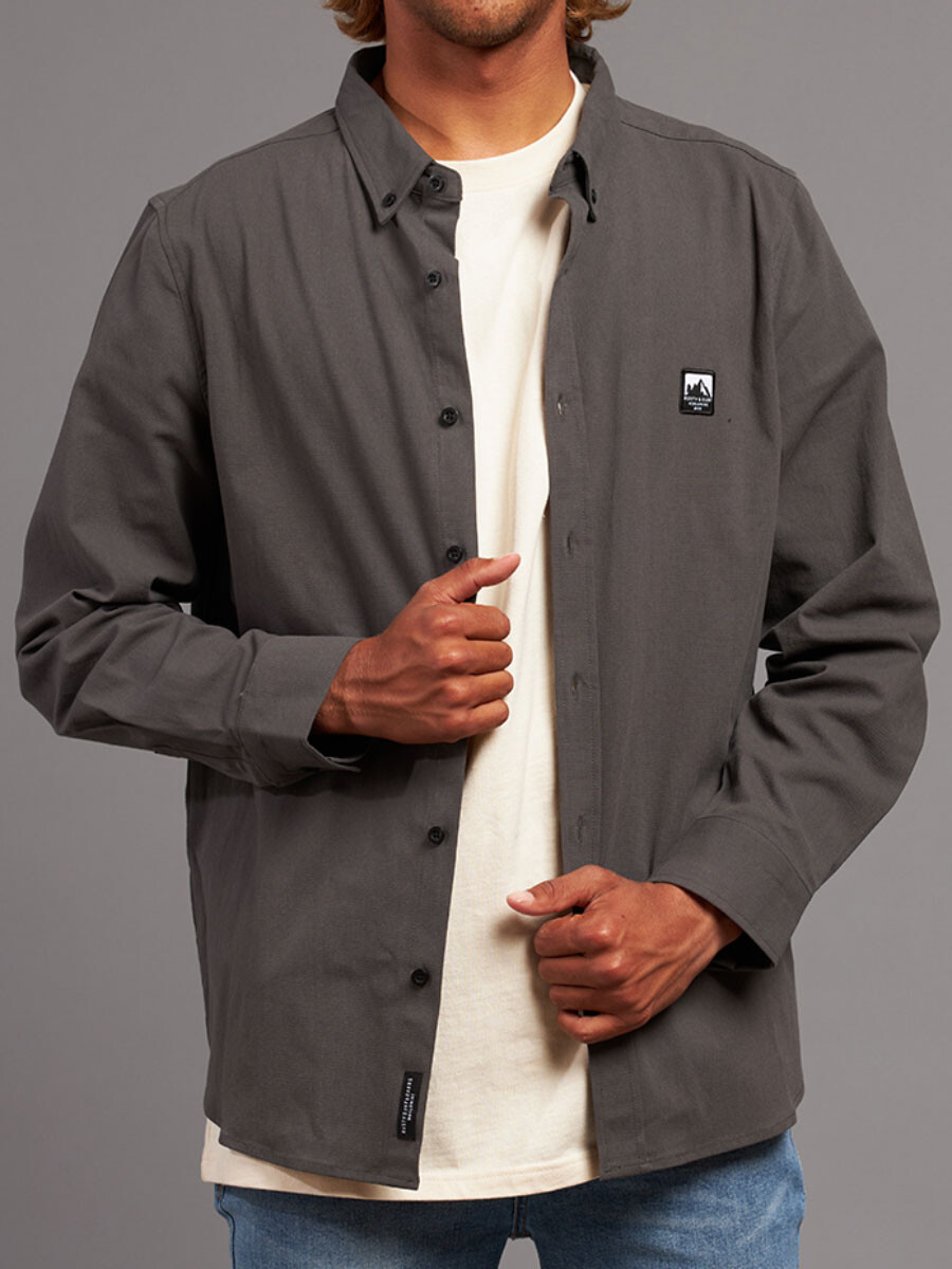 CAMISA BARDEN RUSTY - Gris Oscuro 