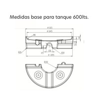 Tanque para Agua Cónico c/base Tricapa WEB 600 Litros PPL incluidos. Tanque para Agua Cónico c/base Tricapa WEB 600 Litros PPL incluidos.