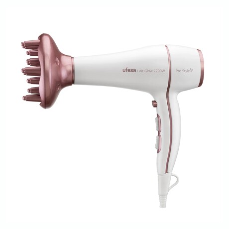 Secador De Pelo UFESA Air Glow 2200W 3 Velocidades Con Difusor Secador De Pelo UFESA Air Glow 2200W 3 Velocidades Con Difusor